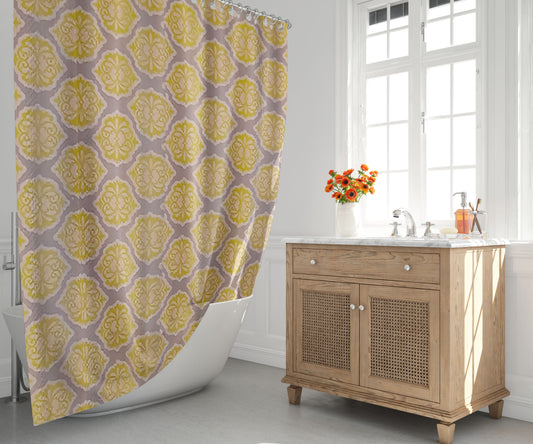 Rasberrie Shower Curtains + Window Curtain Set