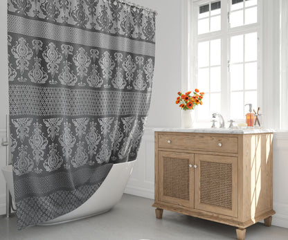 Rasberrie Shower Curtains + Window Curtain Set