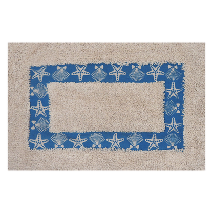 Cotton Floor Mat (Beach, Fish)