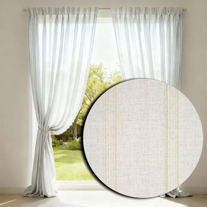 Equilibrium Sheer Drop Curtain Fabric
