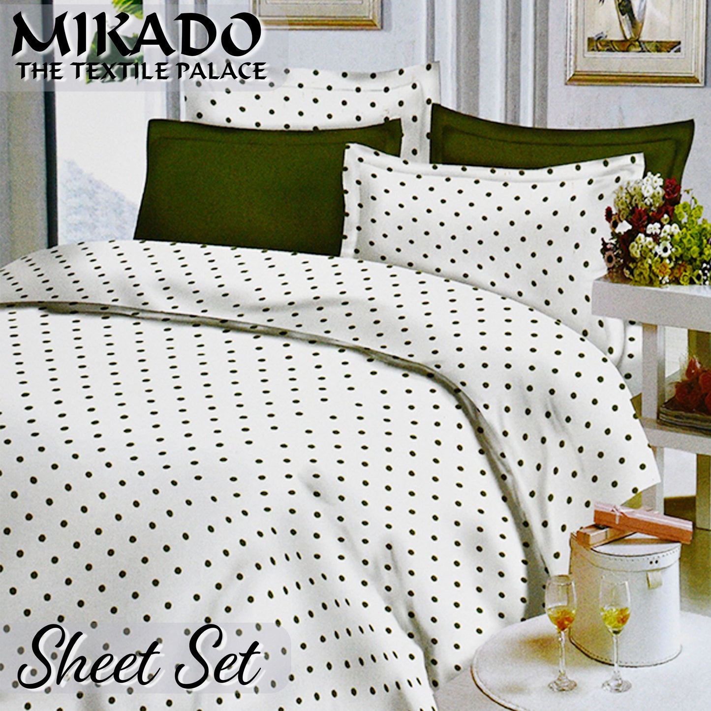 PolkaDot/ Striped Sheet Set