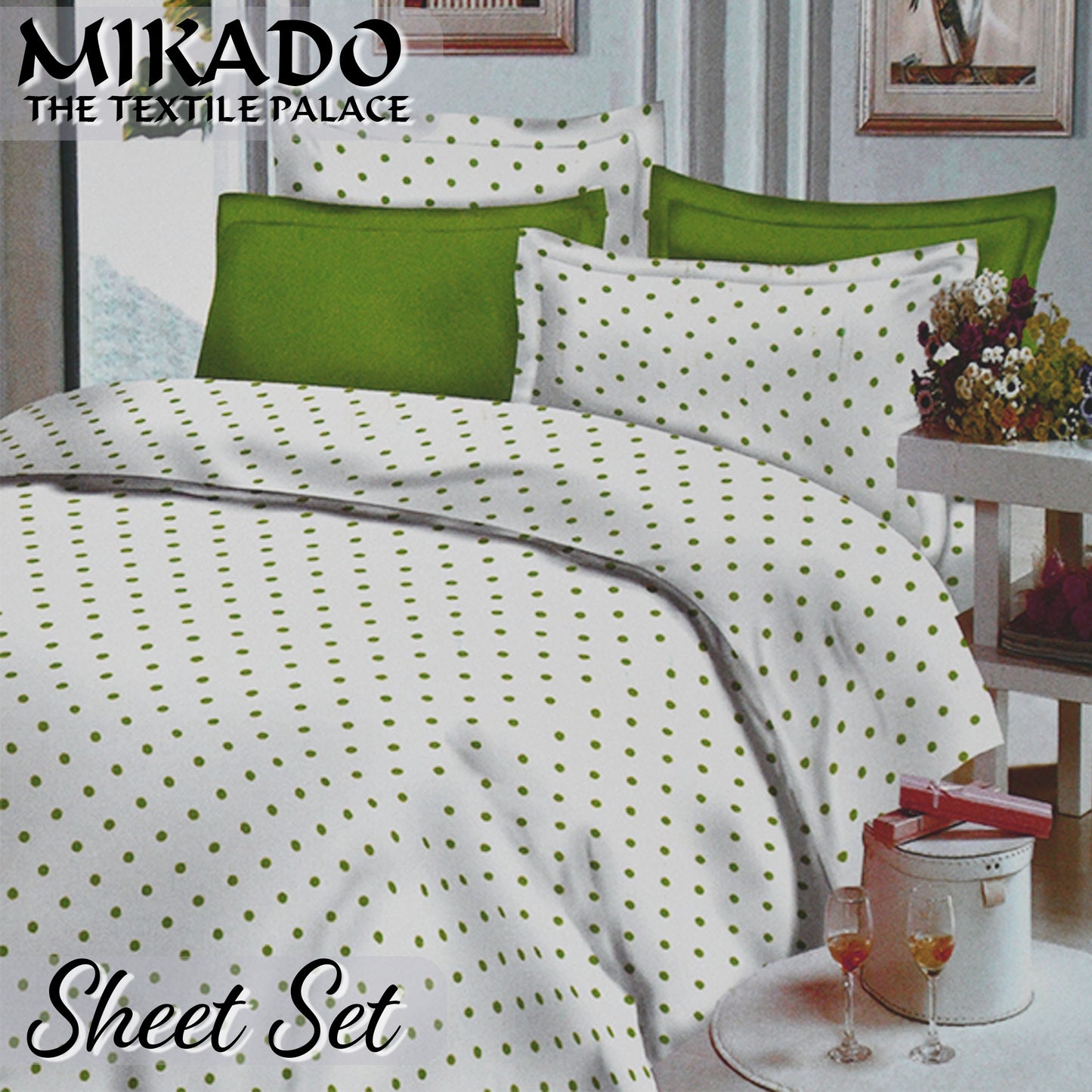 PolkaDot/ Striped Sheet Set