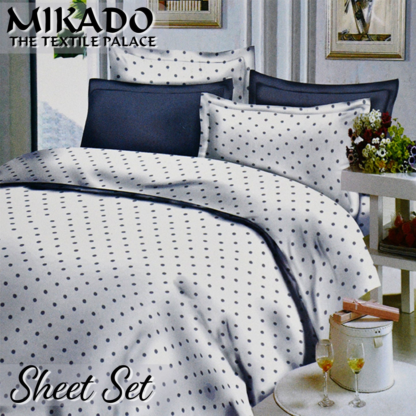 PolkaDot/ Striped Sheet Set