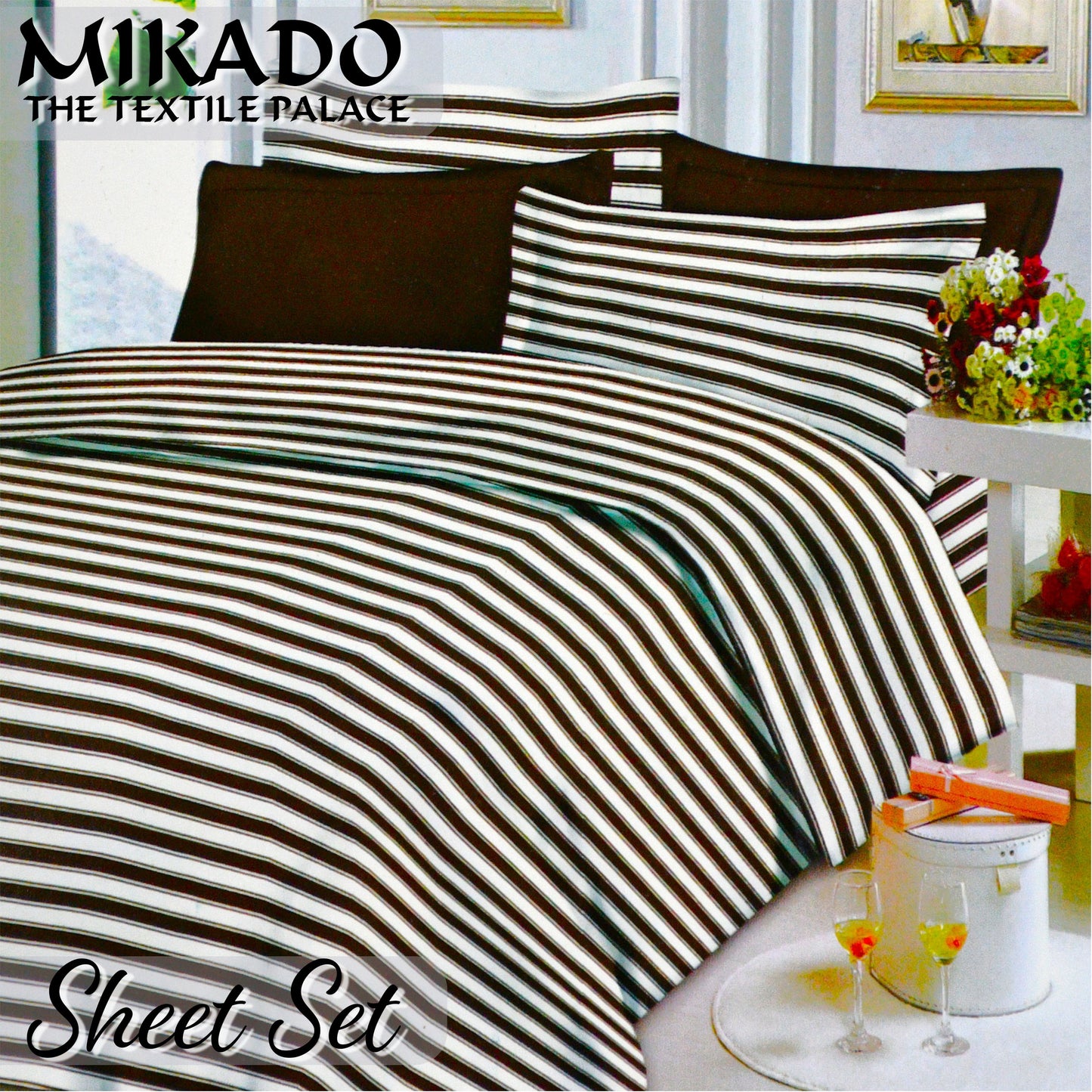 PolkaDot/ Striped Sheet Set