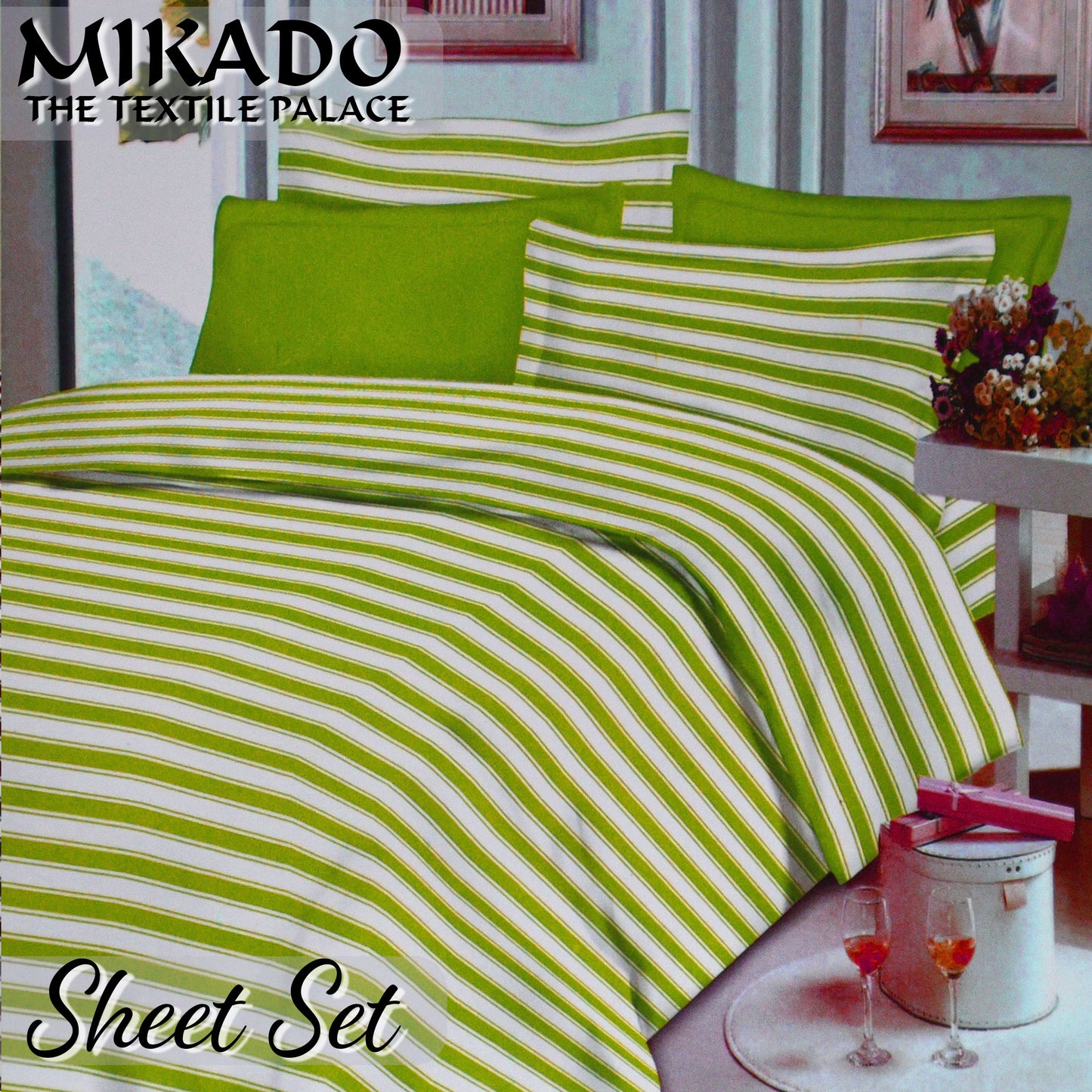 PolkaDot/ Striped Sheet Set