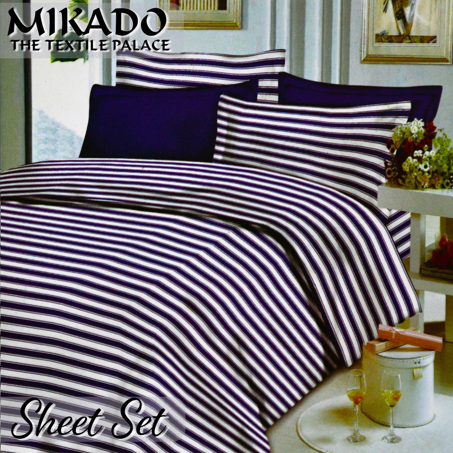 PolkaDot/ Striped Sheet Set