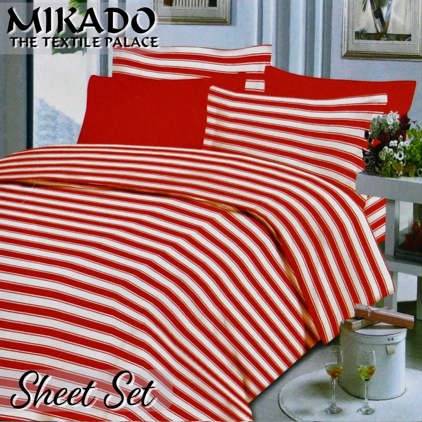 PolkaDot/ Striped Sheet Set