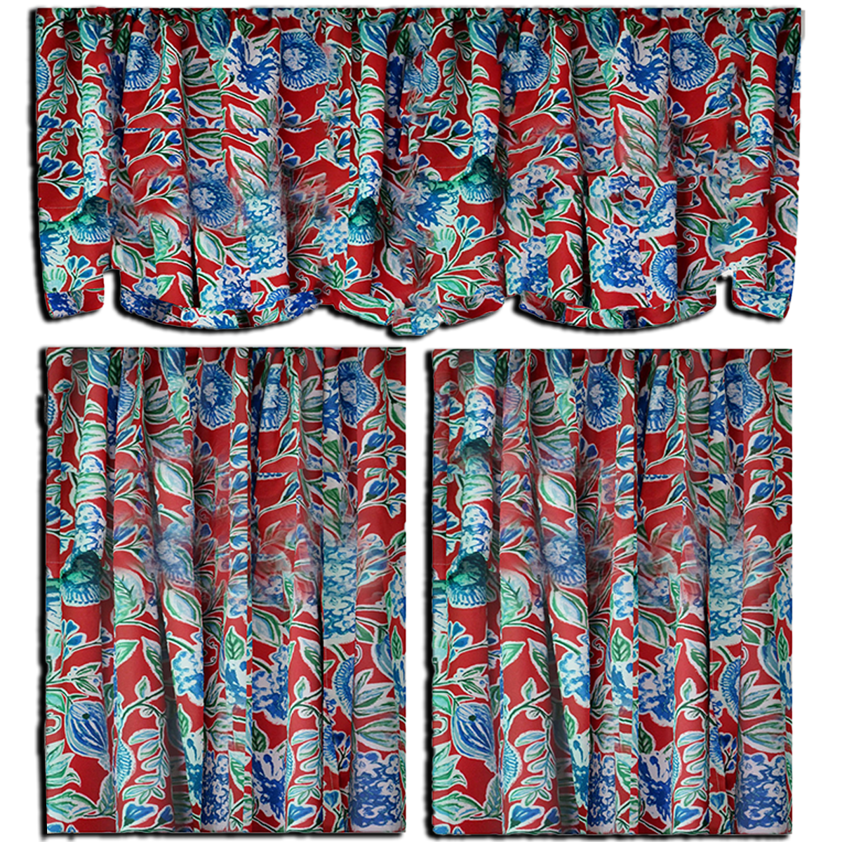 Shelly 100% Cotton Kitchen Curtains