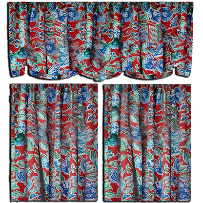 Shelly 100% Cotton Kitchen Curtains