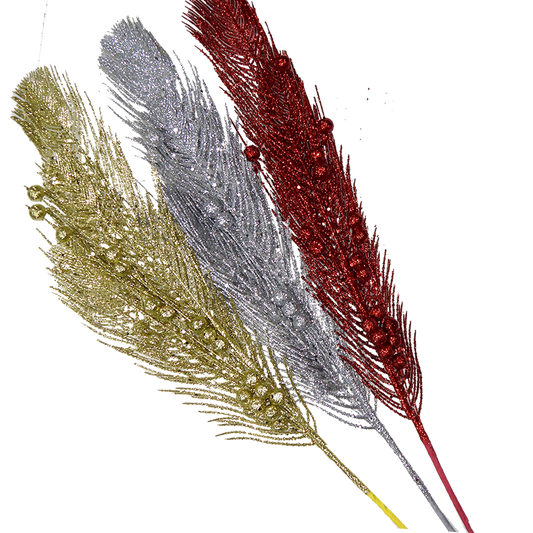 Glittered Feather | Decorative