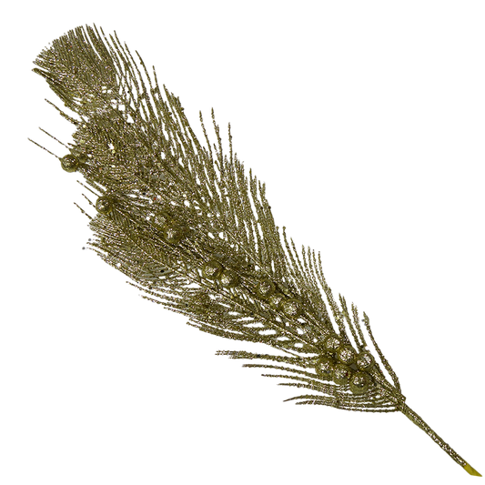 Glittered Feather | Decorative