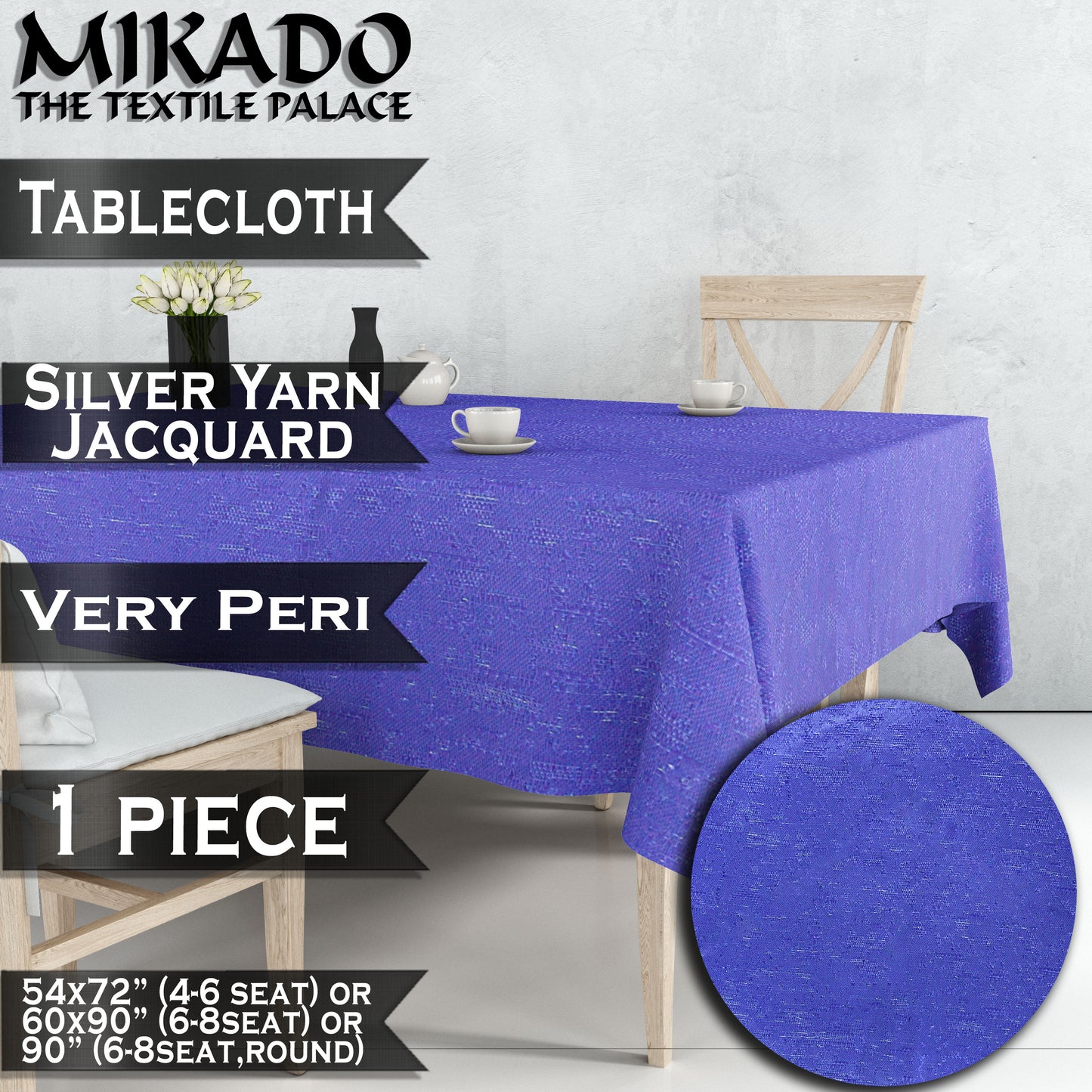 Tablecloth - Silver Yarn Jaquard (TC 240 & 241)