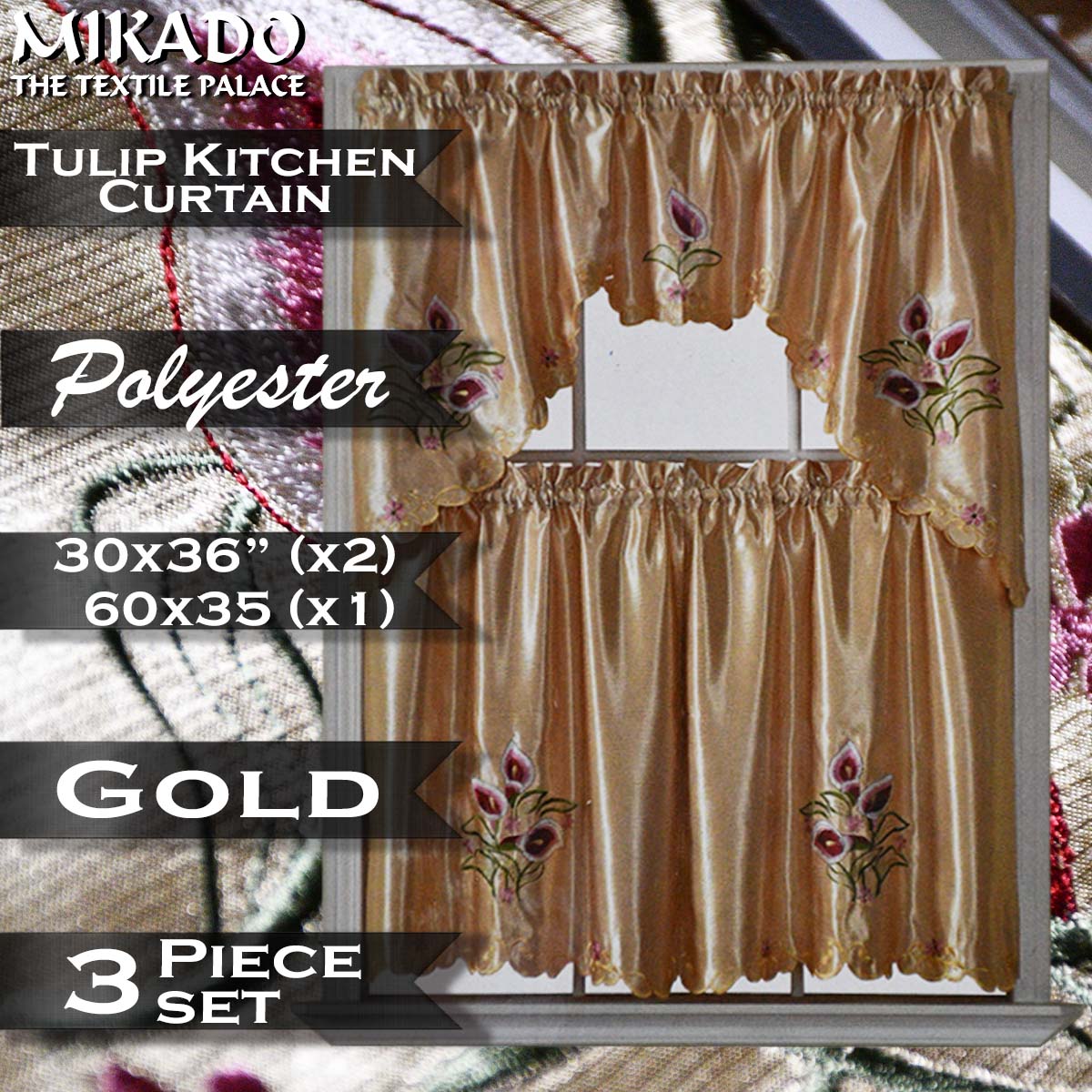 Tulip Kitchen Curtain