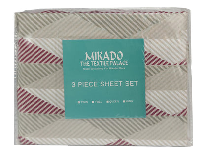 Mikado Bed Sheet Set (3 piece)