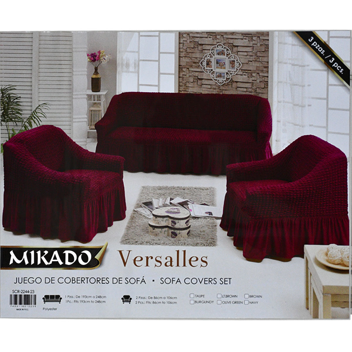 Versalles Sofa Cover Set (3-1-1)