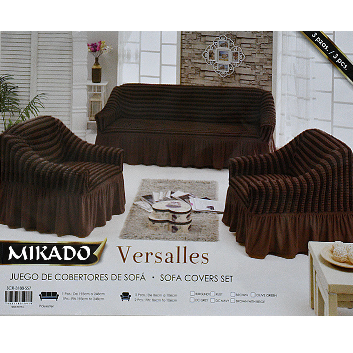 Versalles Sofa Cover Set (3-1-1)