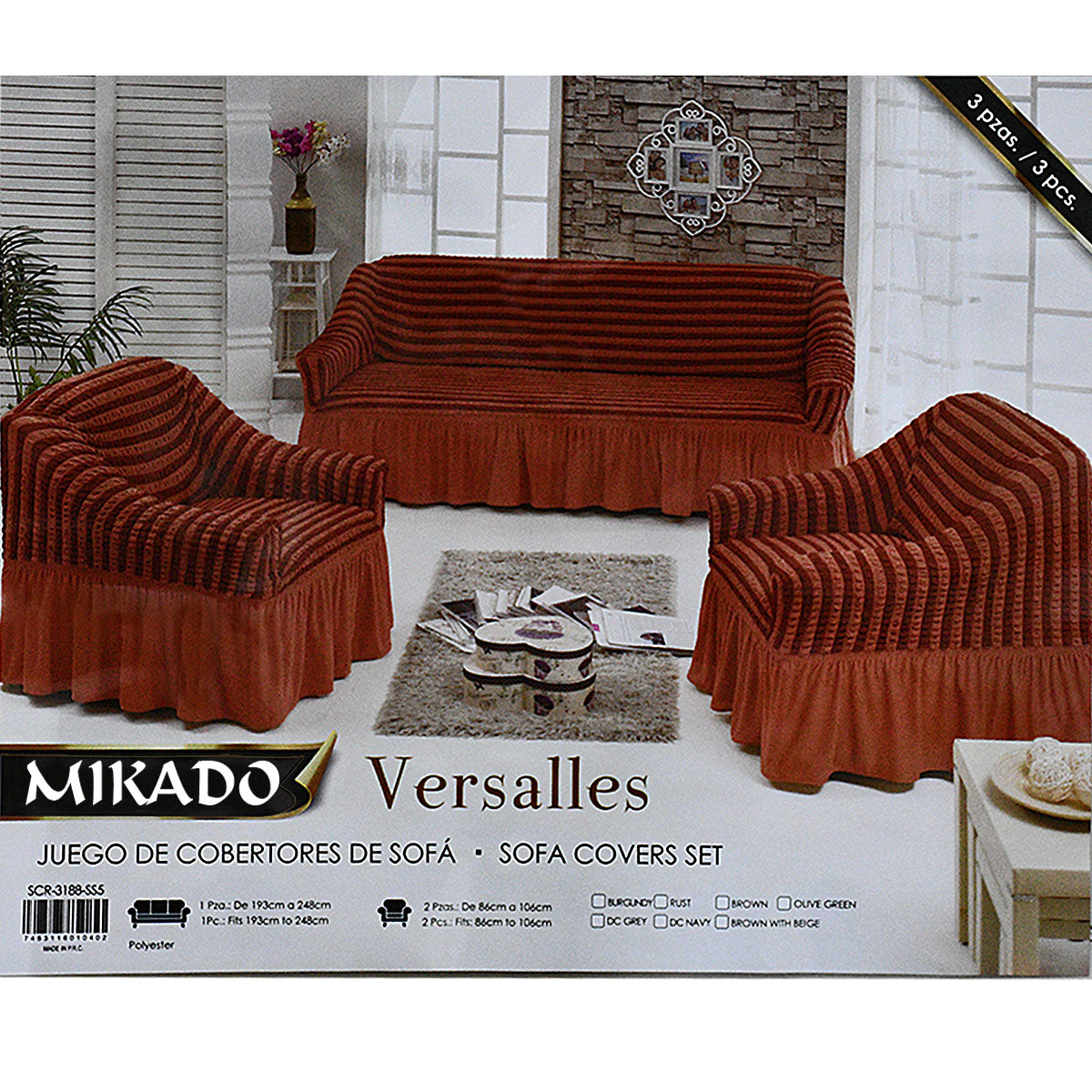 Versalles Sofa Cover Set (3-1-1)