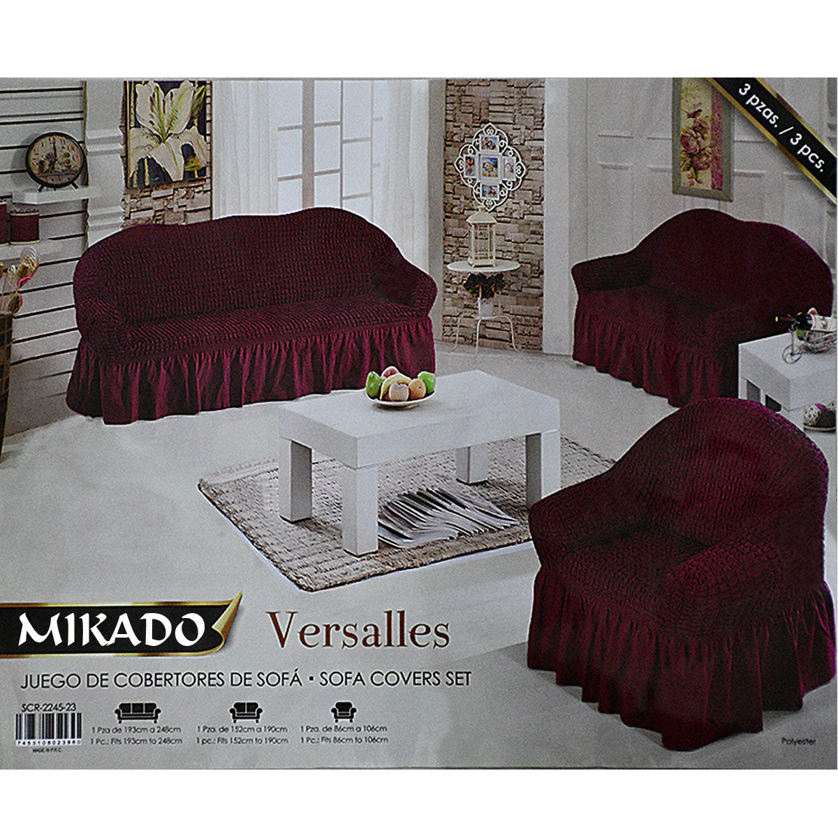 Versalles Sofa Cover Set (3-2-1)