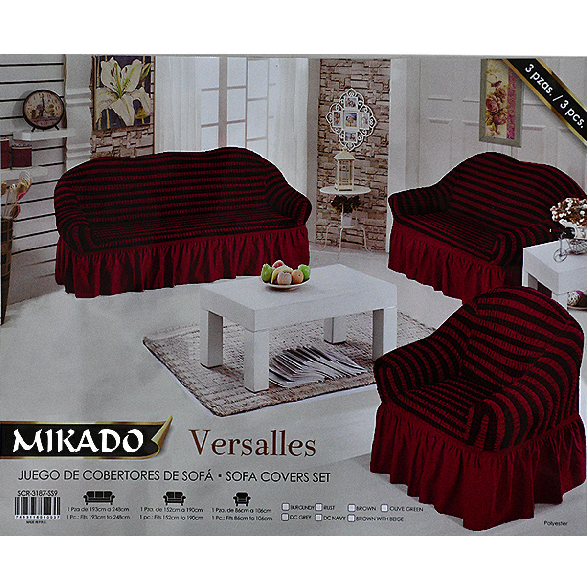 Versalles Sofa Cover Set (3-2-1)