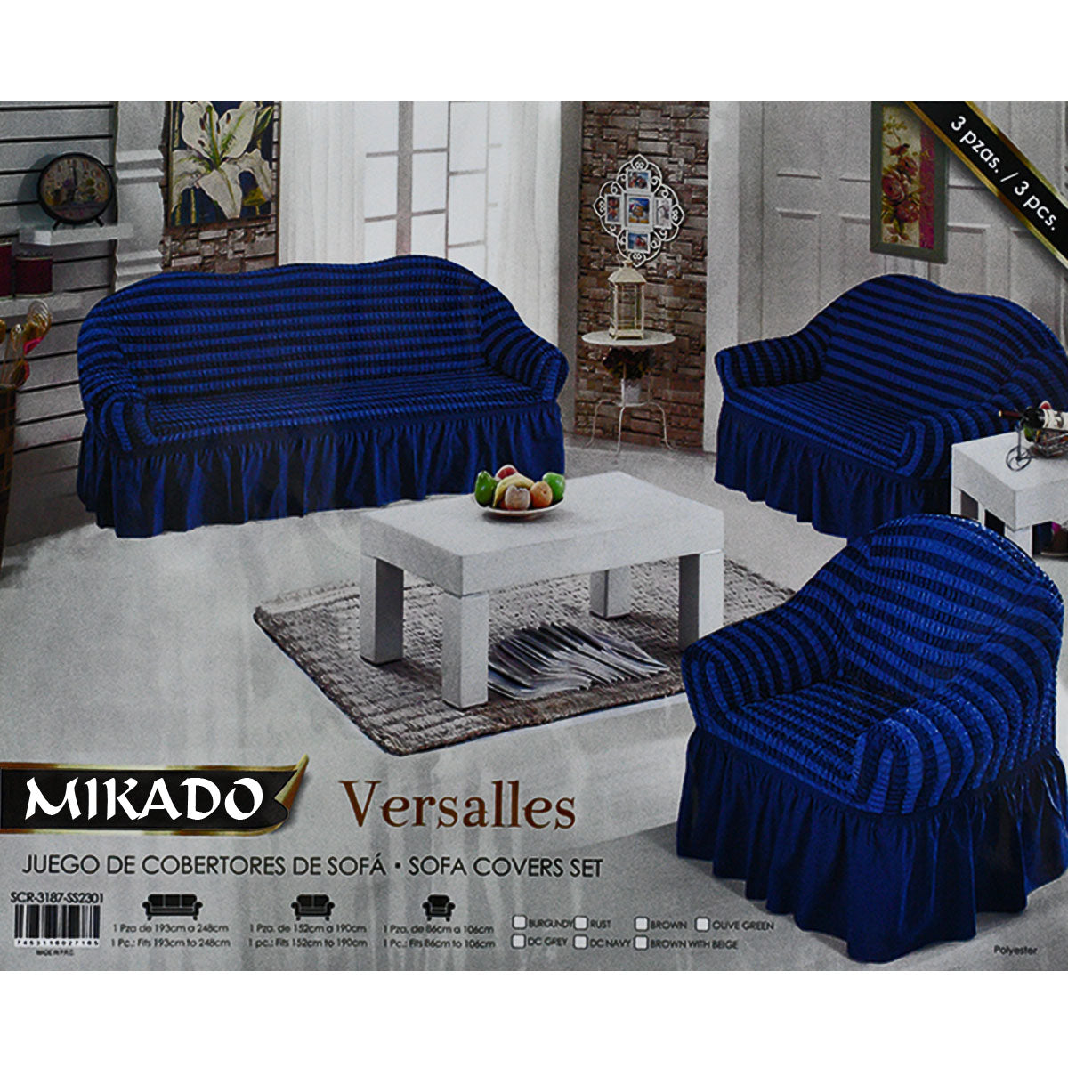 Versalles Sofa Cover Set (3-2-1)