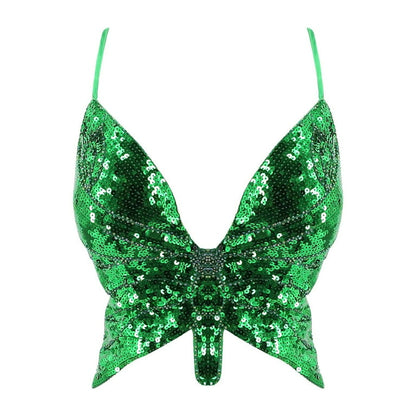 Ready-made Butterfly Sequin Top