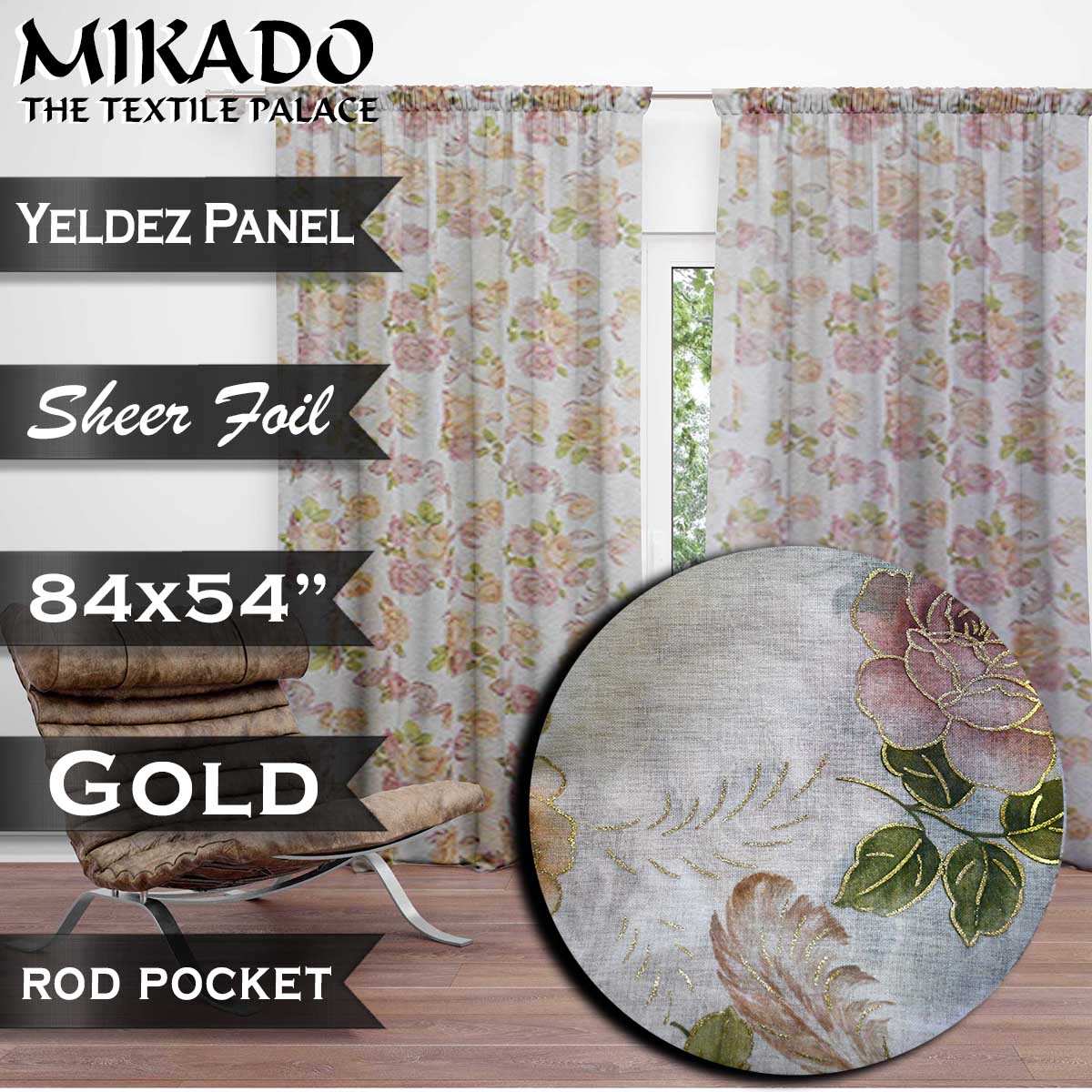 Yeldez Sheer Foil Panel