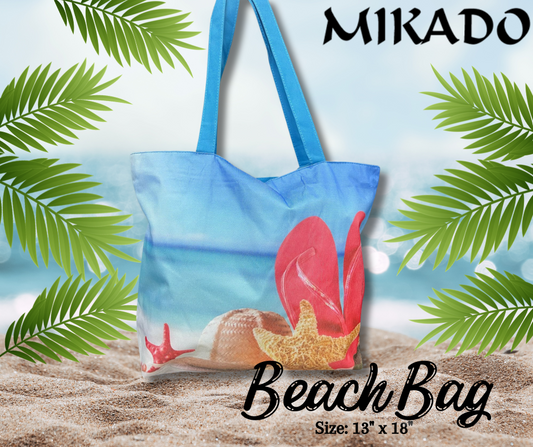 Beach Bag with Zipper