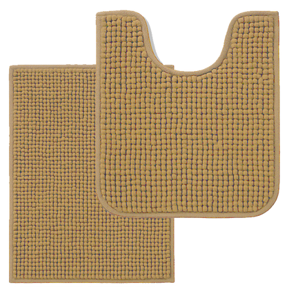 Chenille Bath Mat Set | 2 pieces