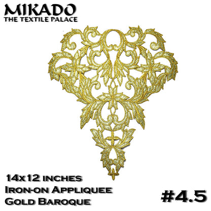 Gold Baroque Appliquees (Medium)