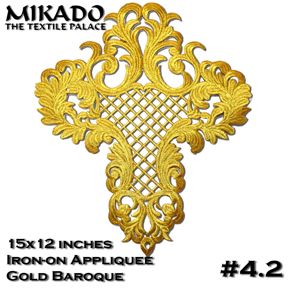 Gold Baroque Appliquees (Medium)