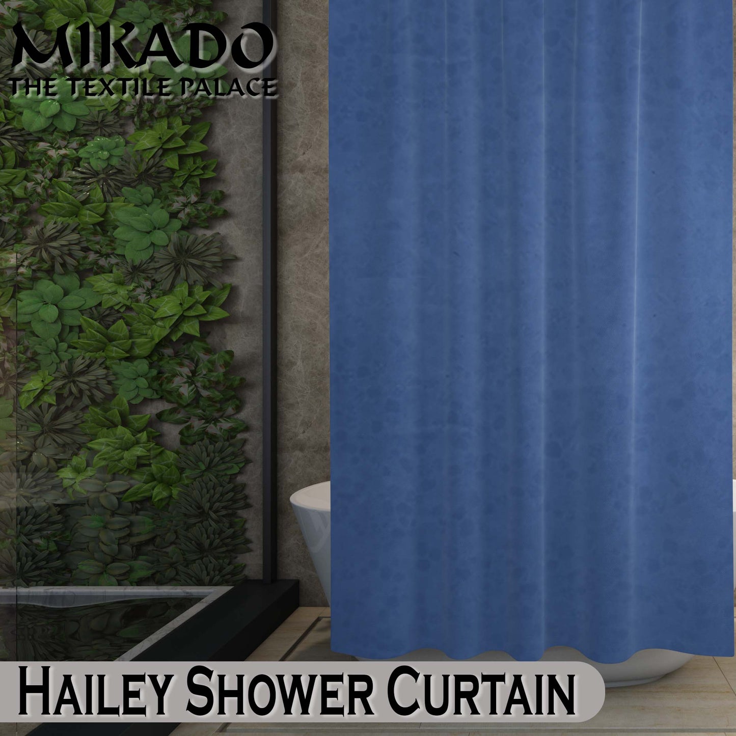 Hailey PEVA Shower Curtain