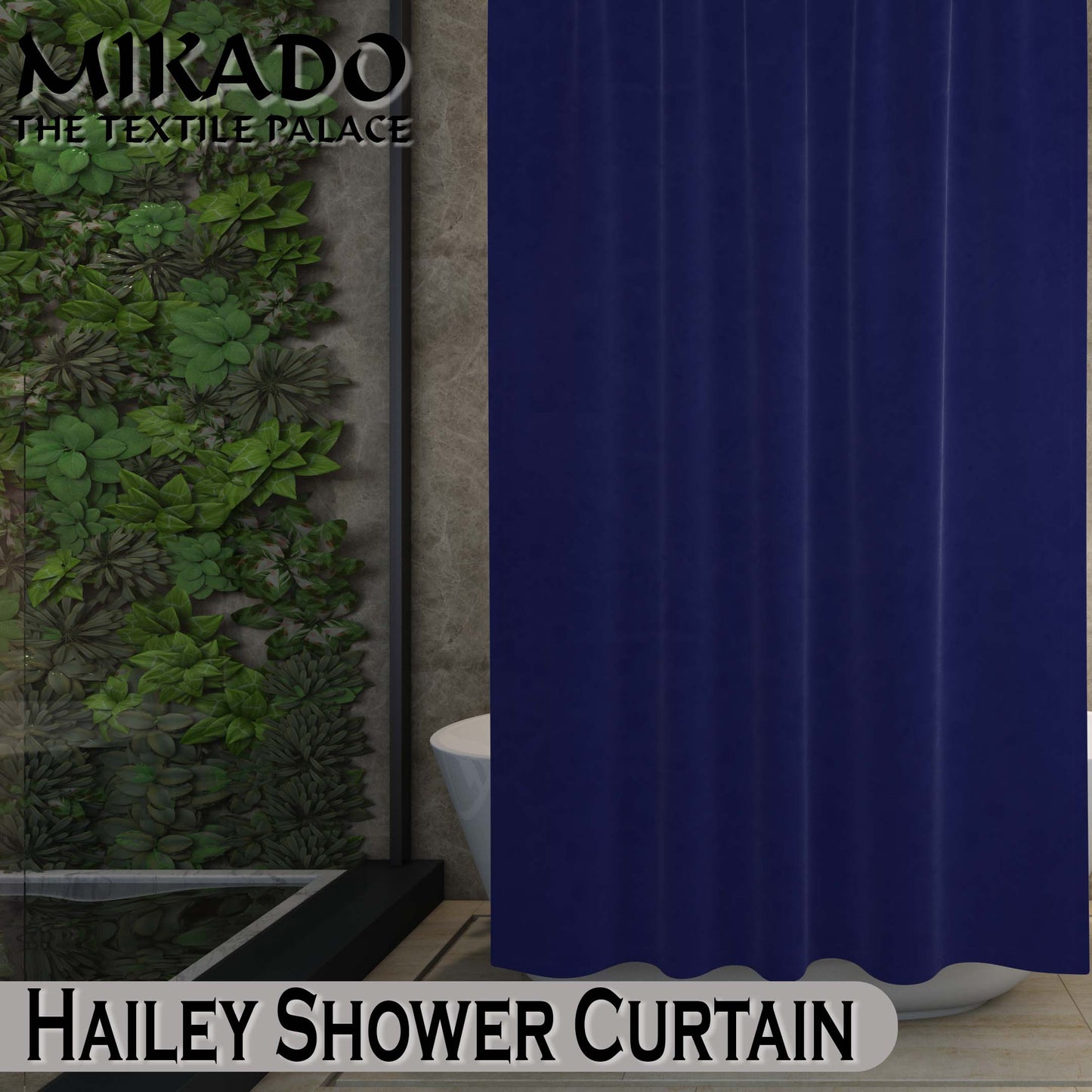 Hailey PEVA Shower Curtain