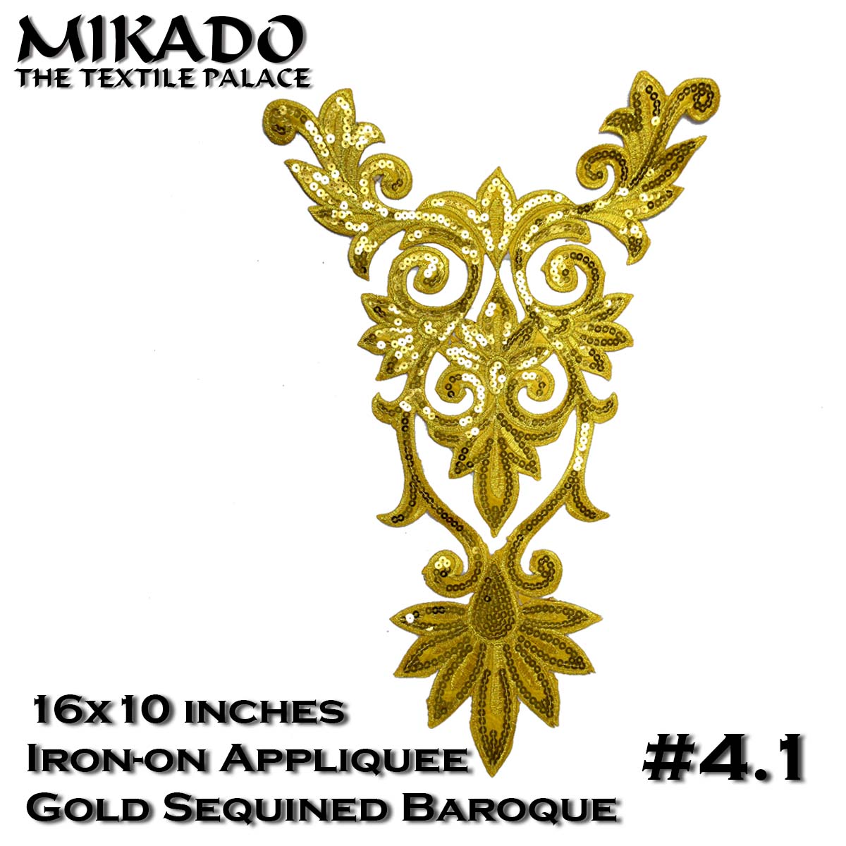 Gold Baroque Appliquees (Medium)