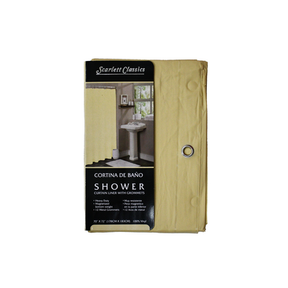 Solid Color Shower Curtain Liners