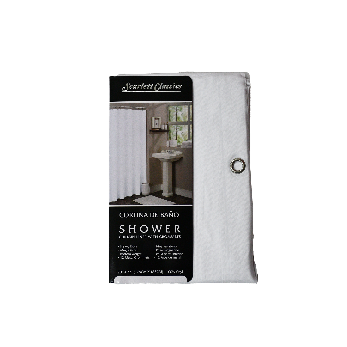 Solid Color Shower Curtain Liners