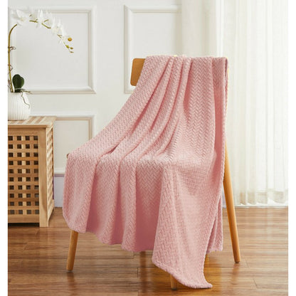 Herringbone Ultra Soft Luxurious Textured Throw