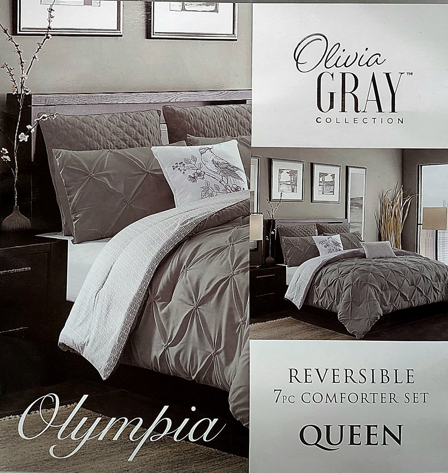 Olympia 7pc Reversible Comforter Set