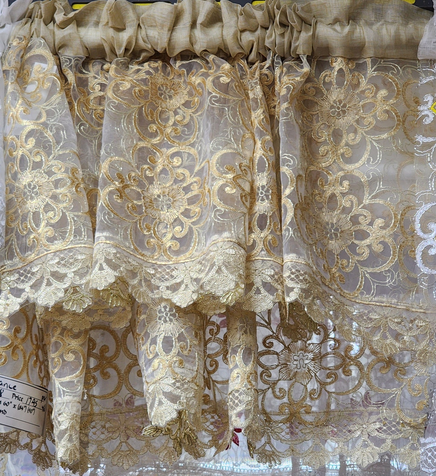 Guipure Lace Valance