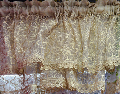 Guipure Lace Valance