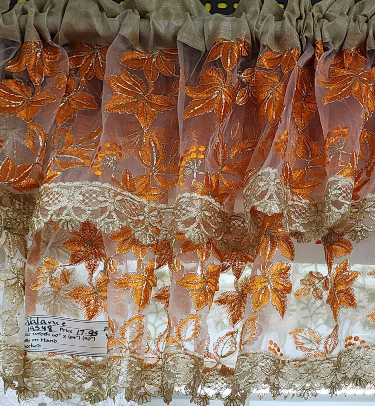 Guipure Lace Valance