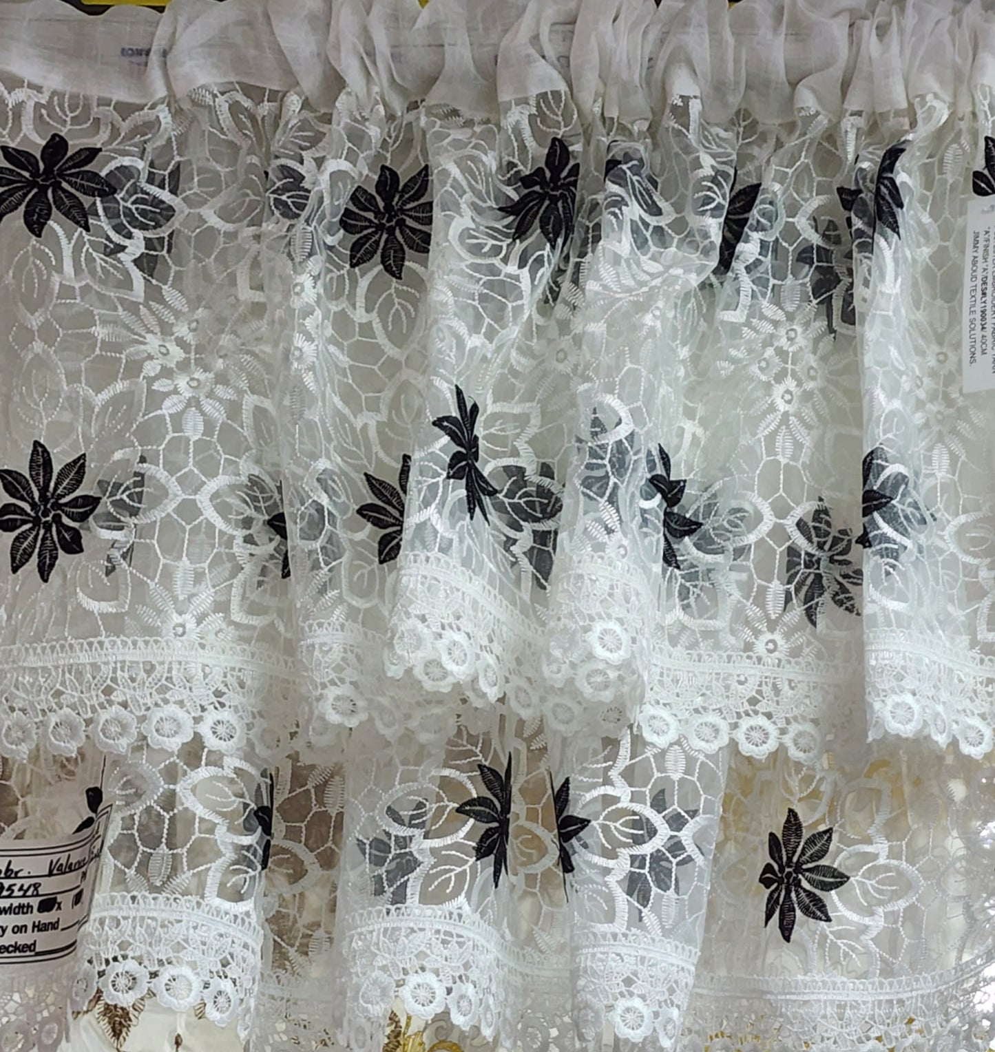 Guipure Lace Valance