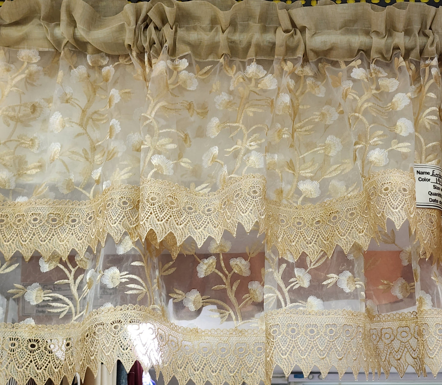 Guipure Lace Valance