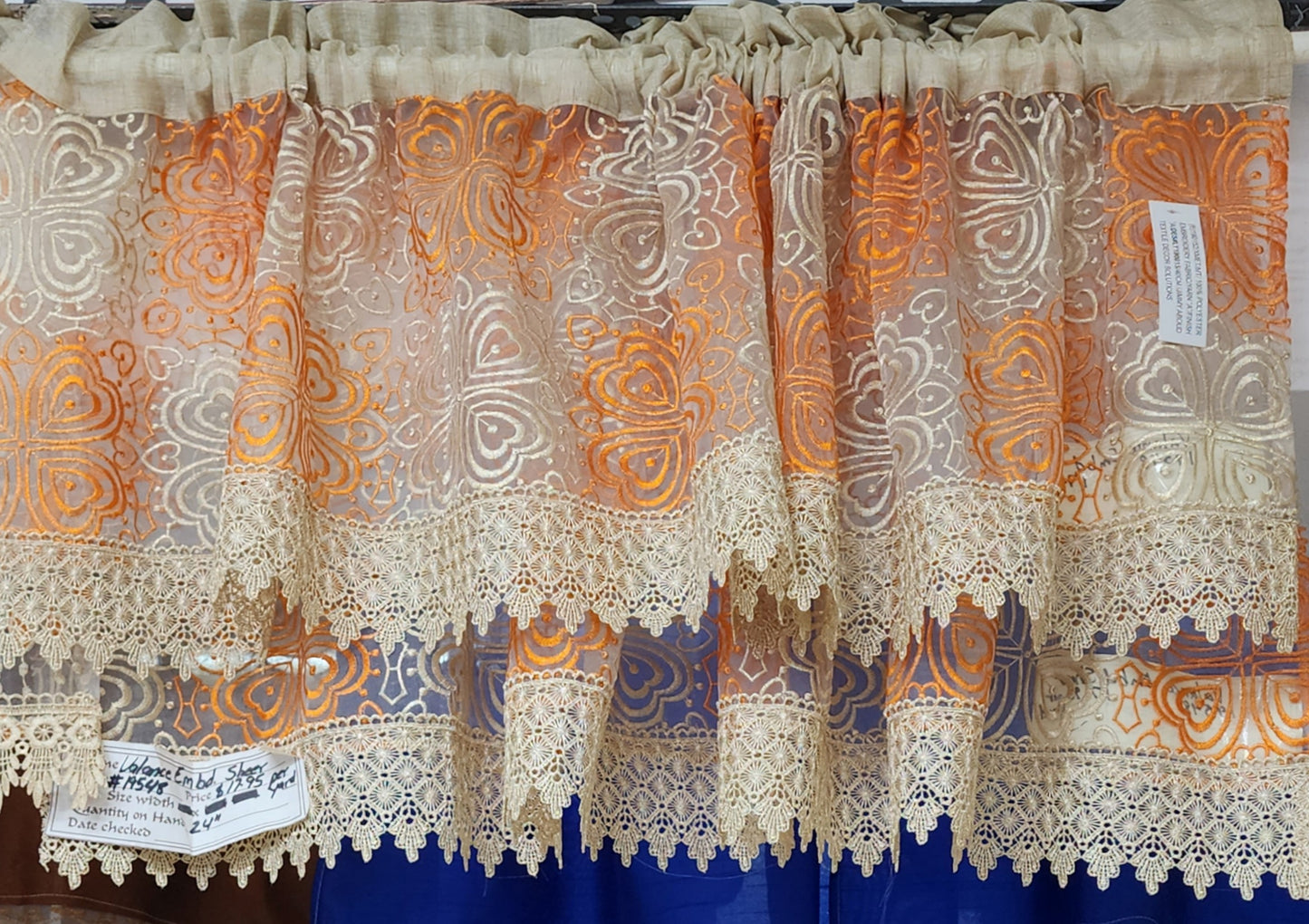 Guipure Lace Valance