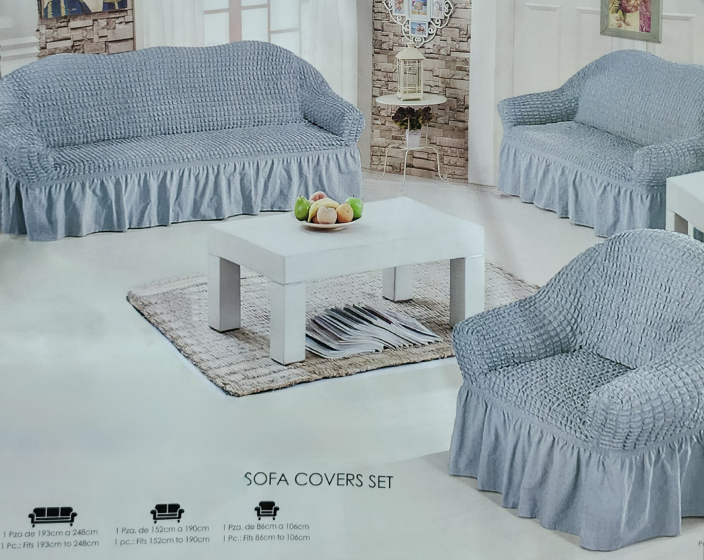 Versalles Sofa Cover Set (3-2-1)