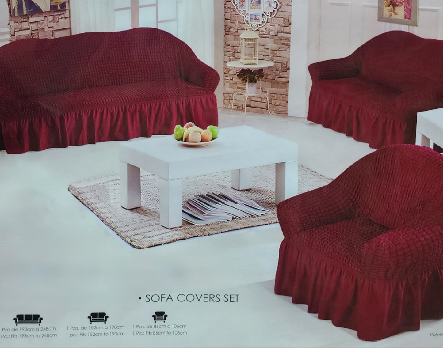 Versalles Sofa Cover Set (3-2-1)