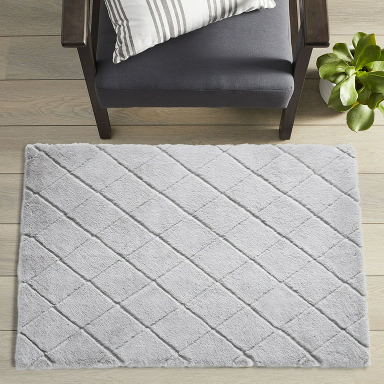 Rabbit Fur Floor Mat (2 piece set)