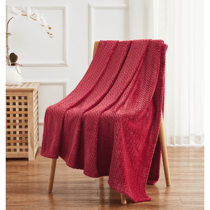 Herringbone Ultra Soft Luxurious Textured Throw