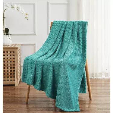 Herringbone Ultra Soft Luxurious Textured Throw